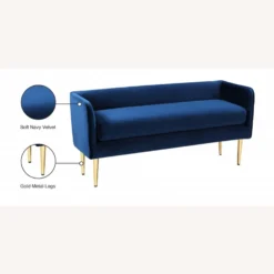Other Bench In Navy Velvet & Gold Metal Legs - 1500 1500 frame 0 1820