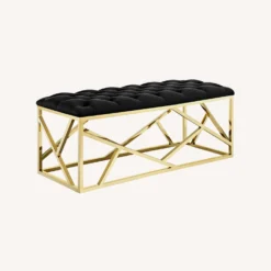 Other Bench In Tufted Black Velvet Polyester Fabric - 1500 1500 frame 0 1871