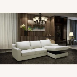 Other Right-Hand Facing Chaise In Premium White Leather - 1500 1500 frame 0 189