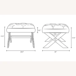 Other Bench In Gray Velvet Upholstery & Acrylic Base - 1500 1500 frame 0 1909