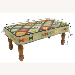 Eclectic Layton Handmade Kilim Upholstered Settee - 1500 1500 frame 0 1930