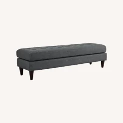Other Large Bench In Gray Fabric With Black Stained Legs 10 Other Large Bench In Gray Fabric With Black Stained Legs - 1500 1500 frame 0 1937