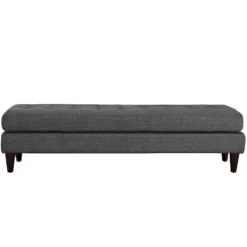 Other Large Bench In Gray Fabric With Black Stained Legs 13 Other Large Bench In Gray Fabric With Black Stained Legs - 1500 1500 frame 0 1940
