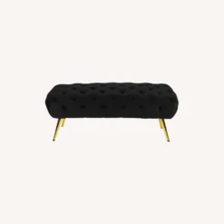 Other Bench In Black Velvet W/ Button-Tufted Seat - 1500 1500 frame 0 1947