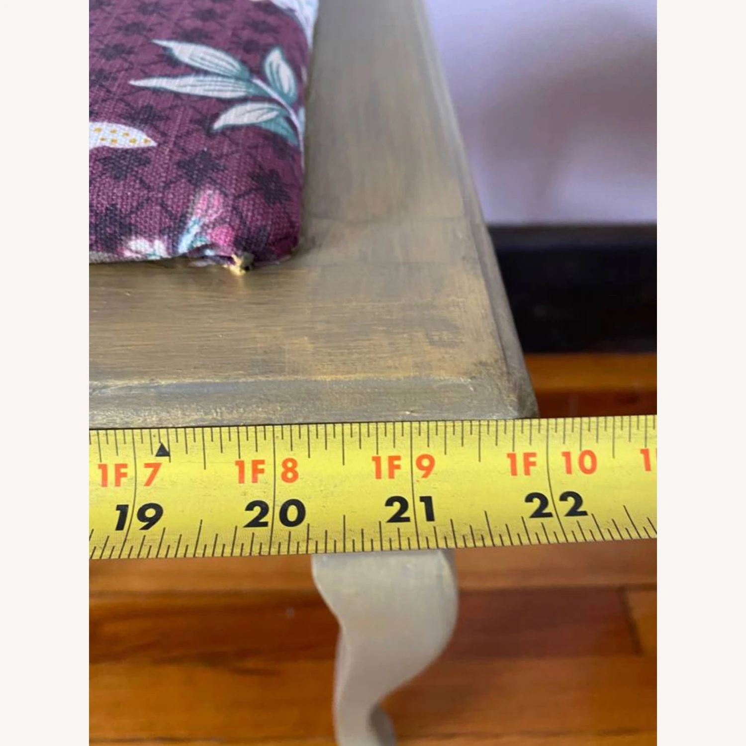 Hand Painted Vanity Bench 6 Hand Painted Vanity Bench - Image 6