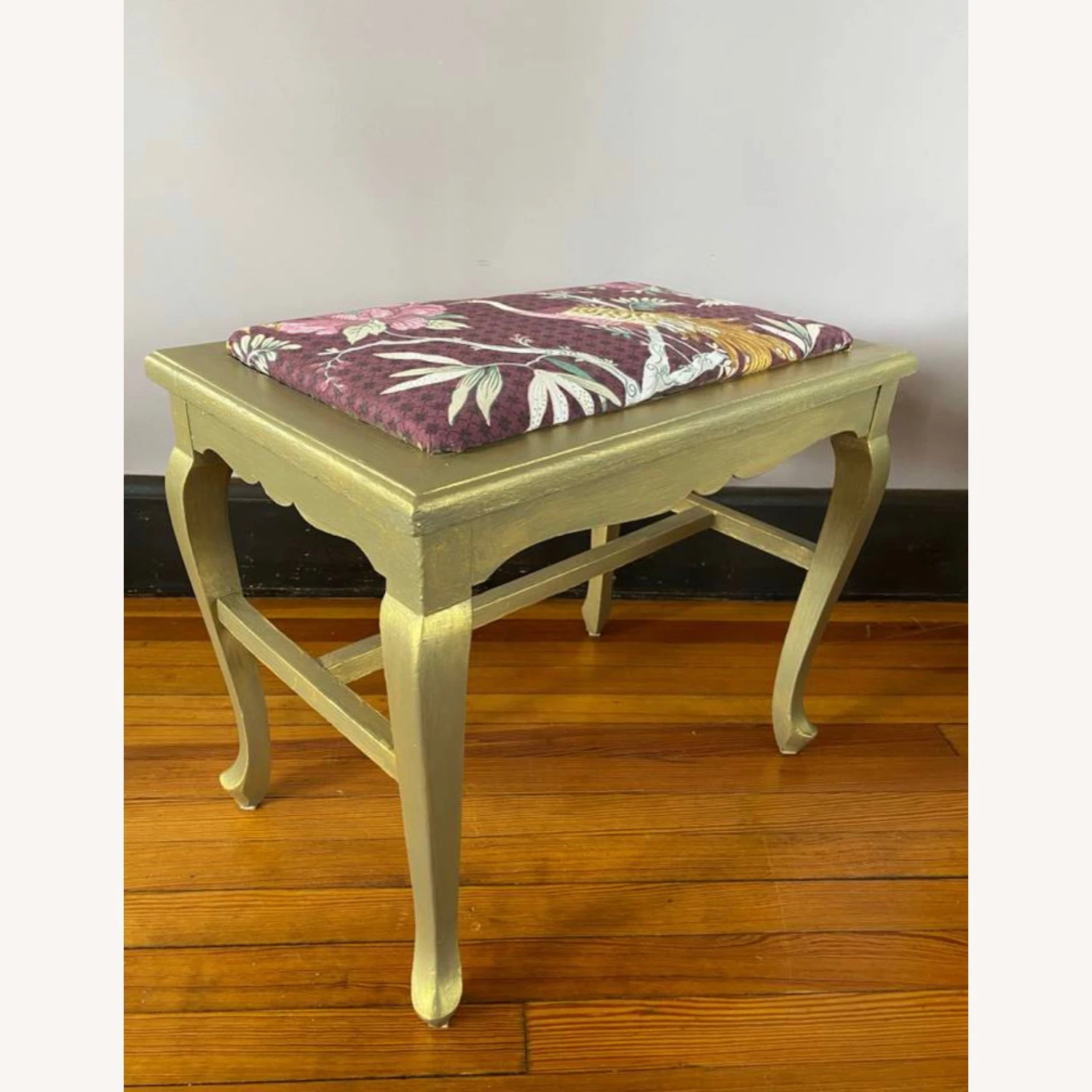 Hand Painted Vanity Bench 8 Hand Painted Vanity Bench - Image 8