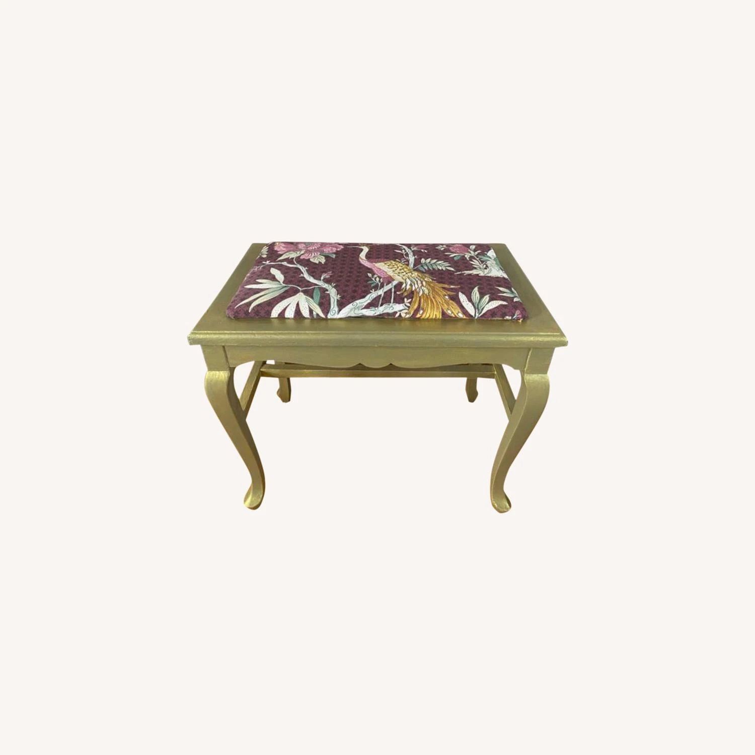 Hand Painted Vanity Bench 10 Hand Painted Vanity Bench - Image 10