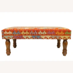 Shabby Chic Handmade Kilim Upholstered Settee 17 Shabby Chic Handmade Kilim Upholstered Settee - 1500 1500 frame 0 1983