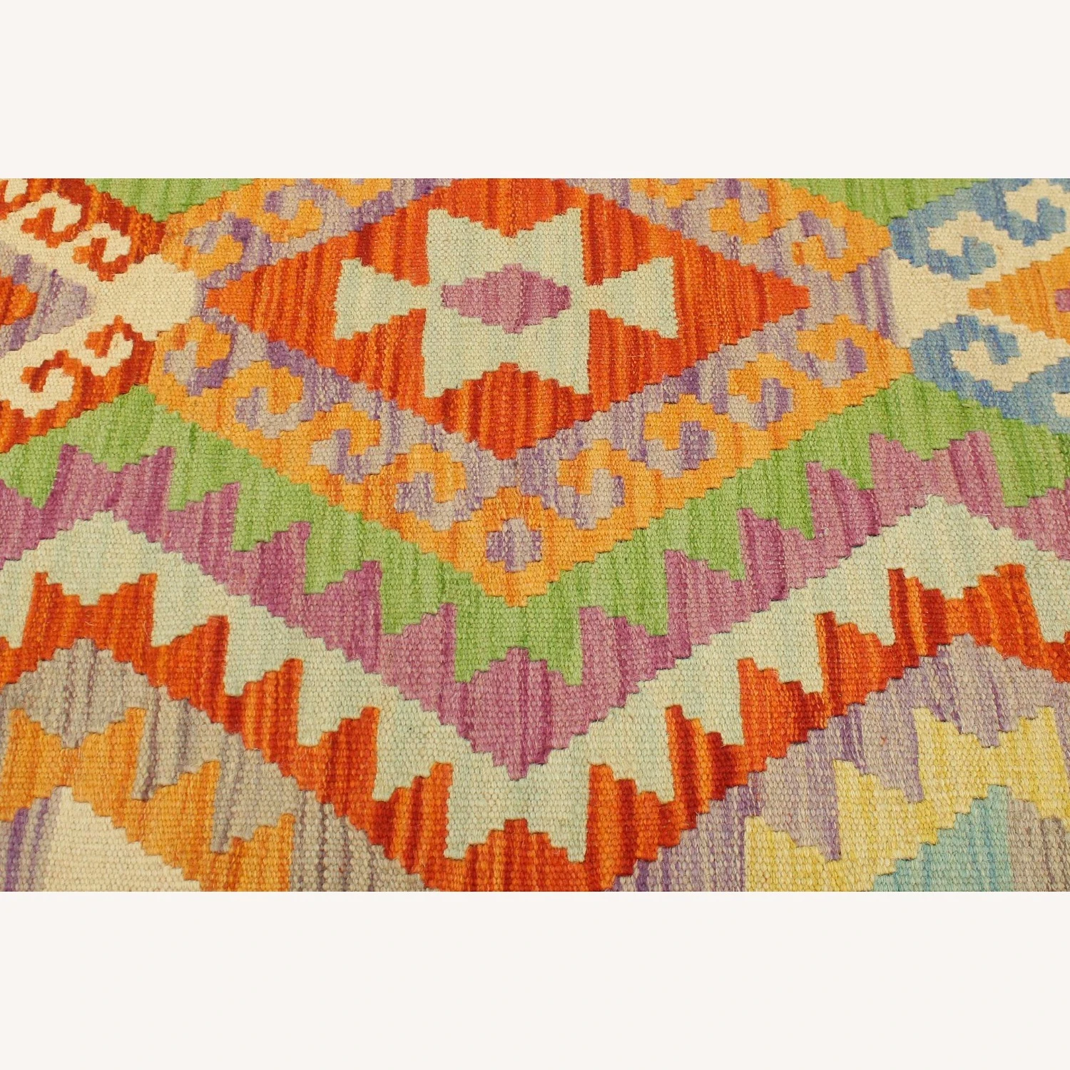 Shabby Chic Handmade Kilim Upholstered Settee 10 Shabby Chic Handmade Kilim Upholstered Settee - Image 10