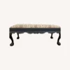 Antique Clawfoot Bench Upholstered Bench