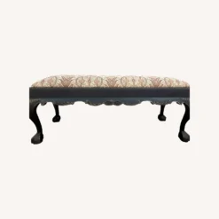 Antique Clawfoot Bench Upholstered Bench