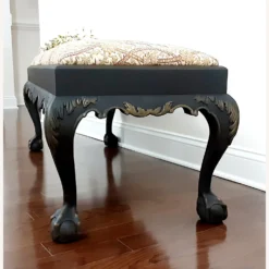 Antique Clawfoot Bench Upholstered Bench - 1500 1500 frame 0 2000