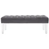 Other Bench In Grey Performance Velvet Upholstery