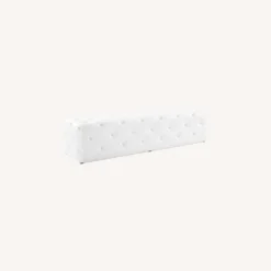 Other 72" Bench In White Faux Leather W/ Tufted Button - 1500 1500 frame 0 2032