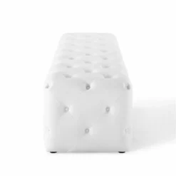 Other 72" Bench In White Faux Leather W/ Tufted Button - 1500 1500 frame 0 2035