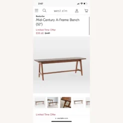 West Elm A Frame Bench - 1500 1500 frame 0 2044