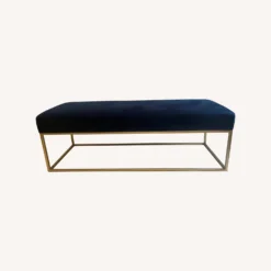 West Elm Ink Blue Performance Velvet Bench - 1500 1500 frame 0 2047