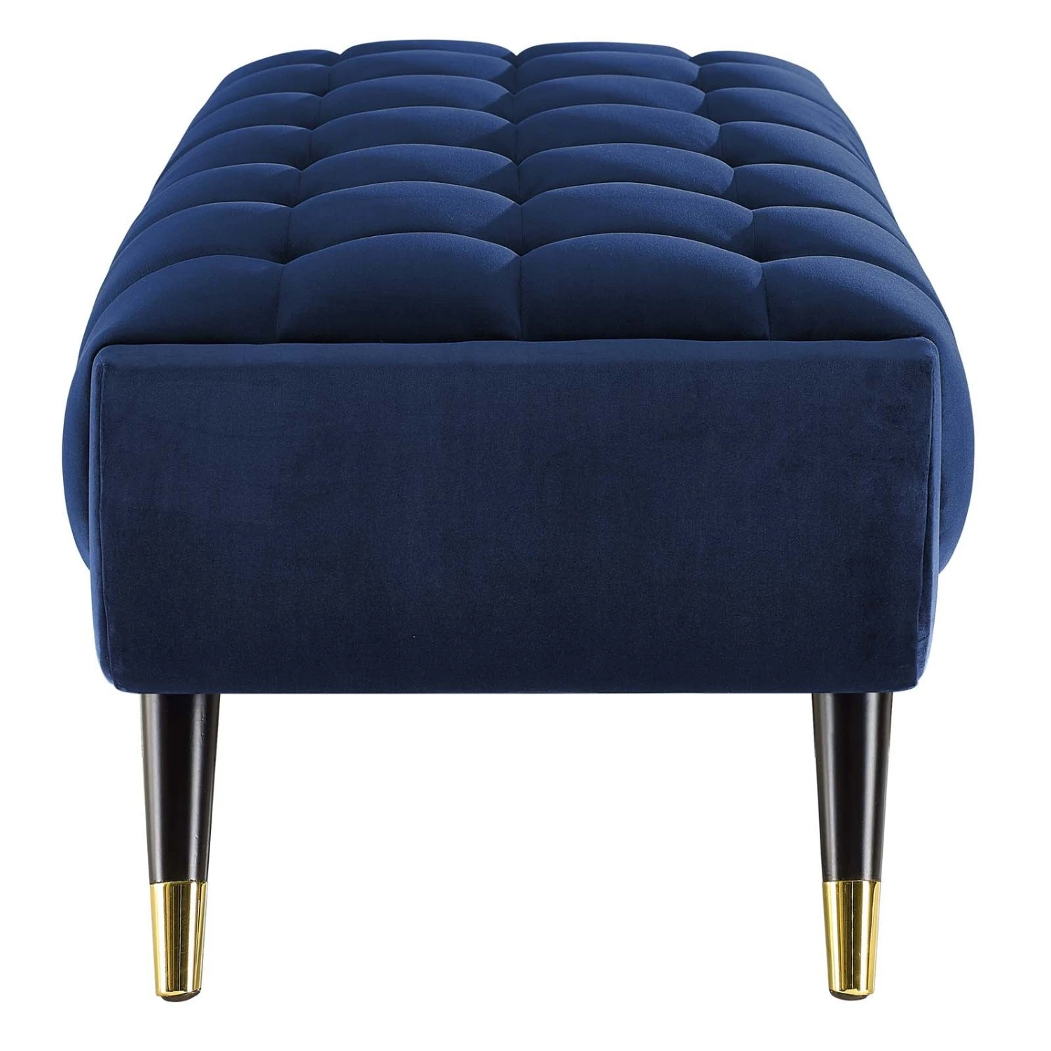 Other Accent Bench In Midnight Blue Velvet Upholstery 9 Other Accent Bench In Midnight Blue Velvet Upholstery - Image 9