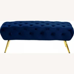Other Bench In Navy Velvet W/ Button-Tufted Seat - 1500 1500 frame 0 2098