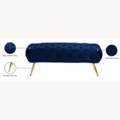 Other Bench In Navy Velvet W/ Button-Tufted Seat - 1500 1500 frame 0 2100