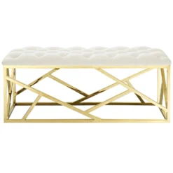Other Bench In Ivory Fabric Seat & Gold Base - 1500 1500 frame 0 2105