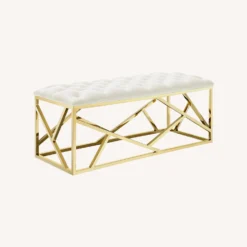 Other Bench In Ivory Fabric Seat & Gold Base - 1500 1500 frame 0 2107
