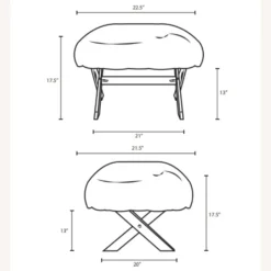 Other Bench In White Sheepskin W/ Acrylic Base - 1500 1500 frame 0 2110