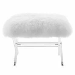 Other Bench In White Sheepskin W/ Acrylic Base - 1500 1500 frame 0 2111