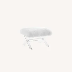 Other Bench In White Sheepskin W/ Acrylic Base - 1500 1500 frame 0 2113