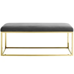 Other Bench In Gray Fabric W/ Gold Steel Base - 1500 1500 frame 0 2154