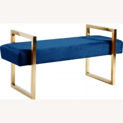 Other Bench In Thick Navy Velvet & Gold Base - 1500 1500 frame 0 2159