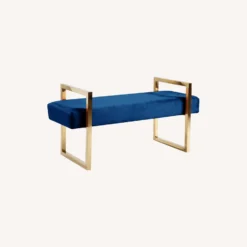 Other Bench In Thick Navy Velvet & Gold Base - 1500 1500 frame 0 2162
