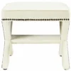 Other Bench In Ivory Fabric W/ Elegant Nailhead Trim