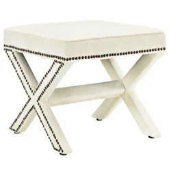 Other Bench In Ivory Fabric W/ Elegant Nailhead Trim - 1500 1500 frame 0 2238