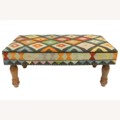 Modern Christin Handmade Kilim Upholstered Settee