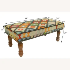 Modern Christin Handmade Kilim Upholstered Settee - 1500 1500 frame 0 2254