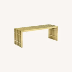 Other Modern Bench In Gold Stainless Steel Base - 1500 1500 frame 0 2258