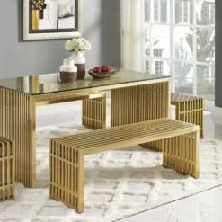 Other Modern Bench In Gold Stainless Steel Base - 1500 1500 frame 0 2260