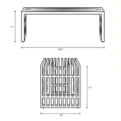 Other Modern Bench In Gold Stainless Steel Base - 1500 1500 frame 0 2262