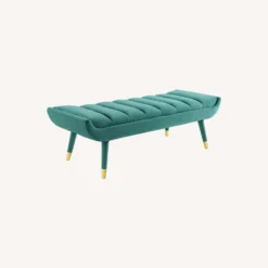 Other Modern Bench In Teal Channel Tufted Velvet Finish - 1500 1500 frame 0 2321