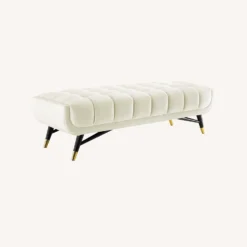 Other 60-Inch Bench In Ivory Velvet Polyester Finish - 1500 1500 frame 0 2342