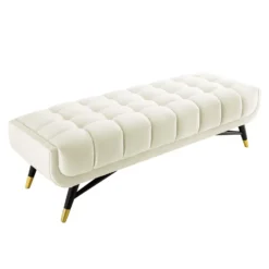 Other 60-Inch Bench In Ivory Velvet Polyester Finish - 1500 1500 frame 0 2349
