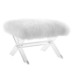Other Bench In White Sheepskin & Clear Acrylic Base - 1500 1500 frame 0 2362