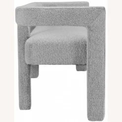 Other Modern Style Bench In Grey Boucle Fabric