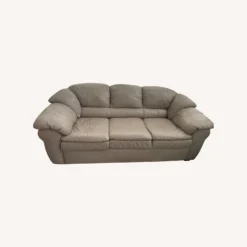 J.C. Penny Cream Leather Sofa - 1500 1500 frame 0 2402