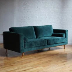 Other Mid Century Modern Sofa In Evergreen Velvet 14 Other Mid Century Modern Sofa In Evergreen Velvet - 1500 1500 frame 0 2410