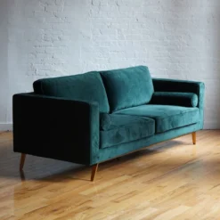 Other Mid Century Modern Sofa In Evergreen Velvet 15 Other Mid Century Modern Sofa In Evergreen Velvet - 1500 1500 frame 0 2411
