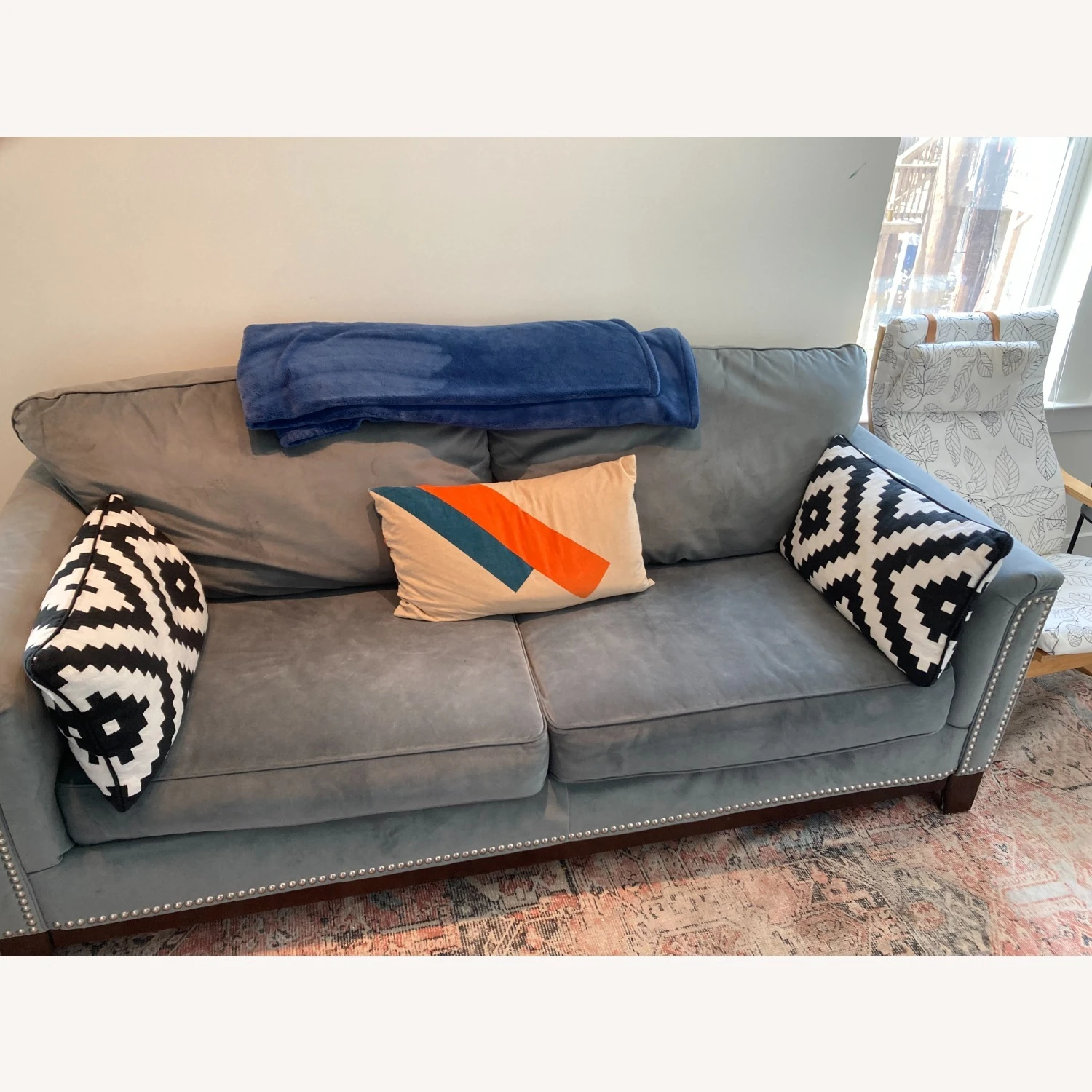 Ashley Furniture Super-comfy Grey/Beige Sofa 2 Ashley Furniture Super-comfy Grey/Beige Sofa - Image 2