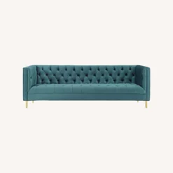 Other Sofa In Sea Blue Velvet Fabric W Gold Steel Legs - 1500 1500 frame 0 2438