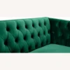 Other Sofa In Green Velvet W/ Gold Nail Heads Trim